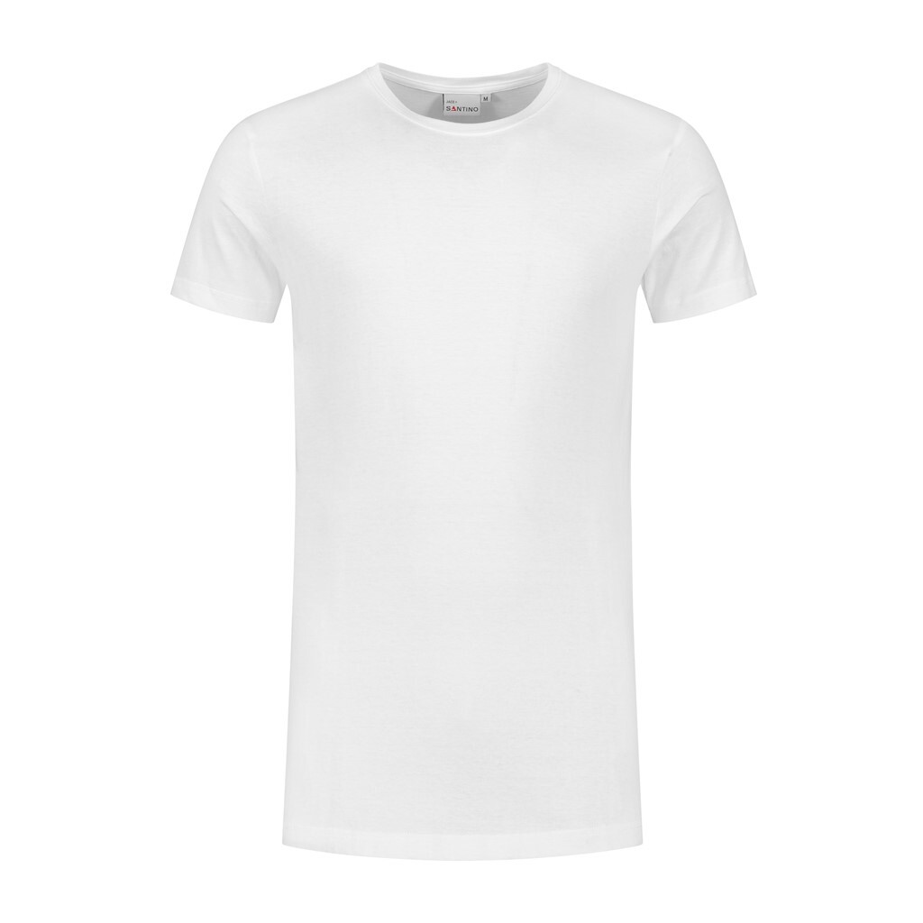 Santino T-shirt Jace+ C-neck - White 4XL - Basic Line
