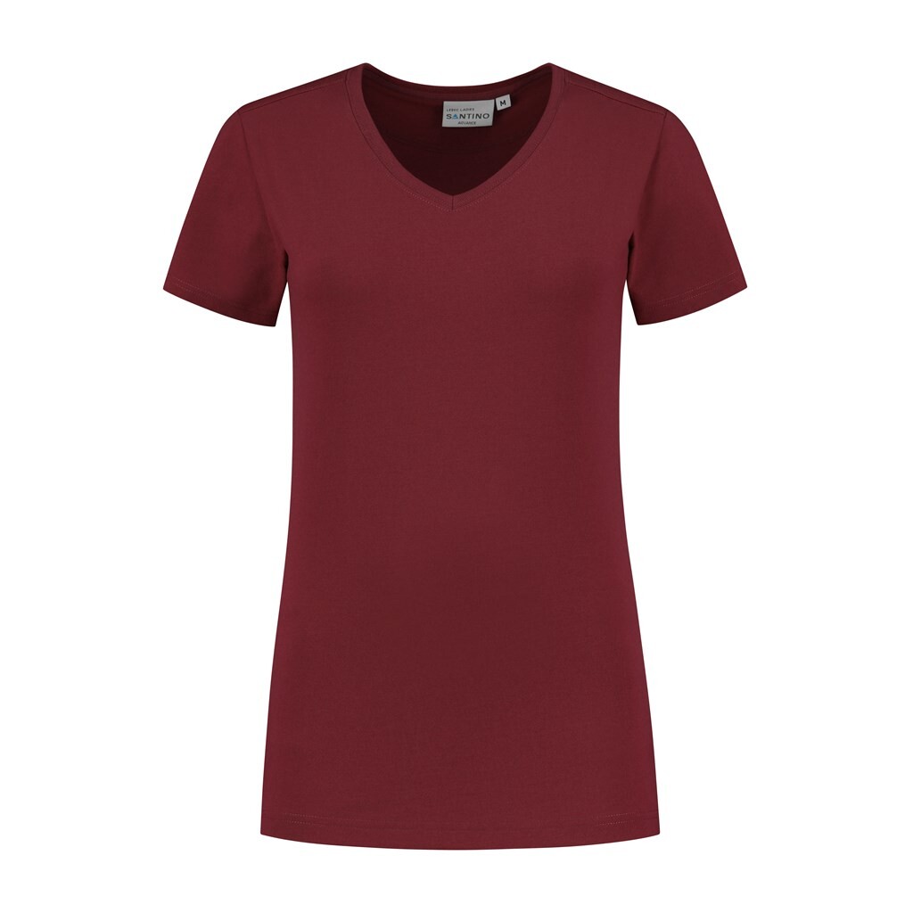 Santino T-shirt Lebec Ladies - Burgundy 3XL - Advance