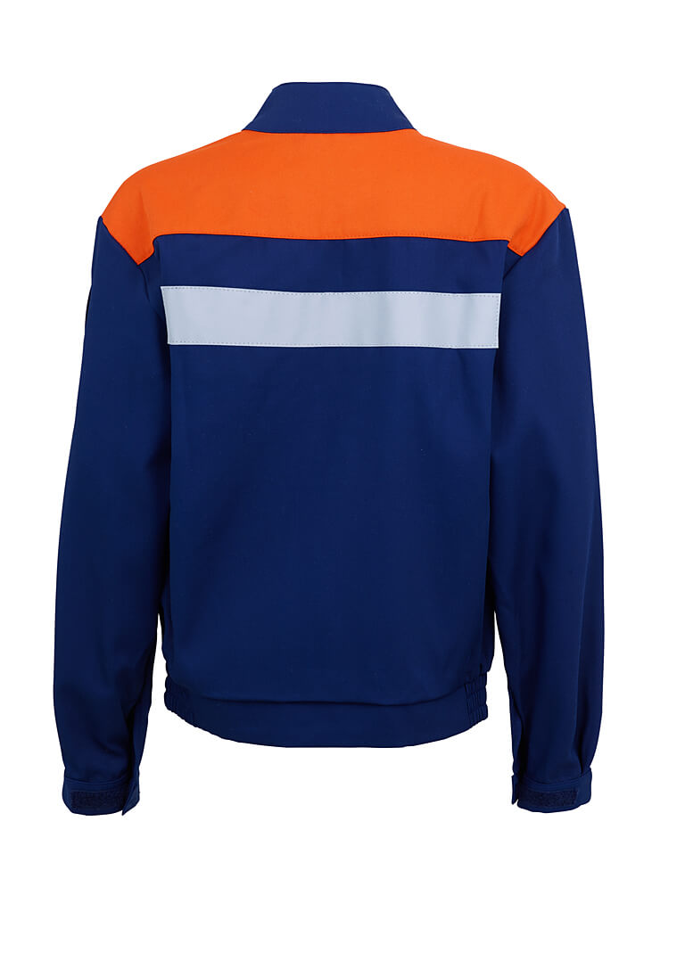 Jugendfeuerwehr Blouson Kinder/Jugendliche - Baumwolle-Polyester orange-blau - 128