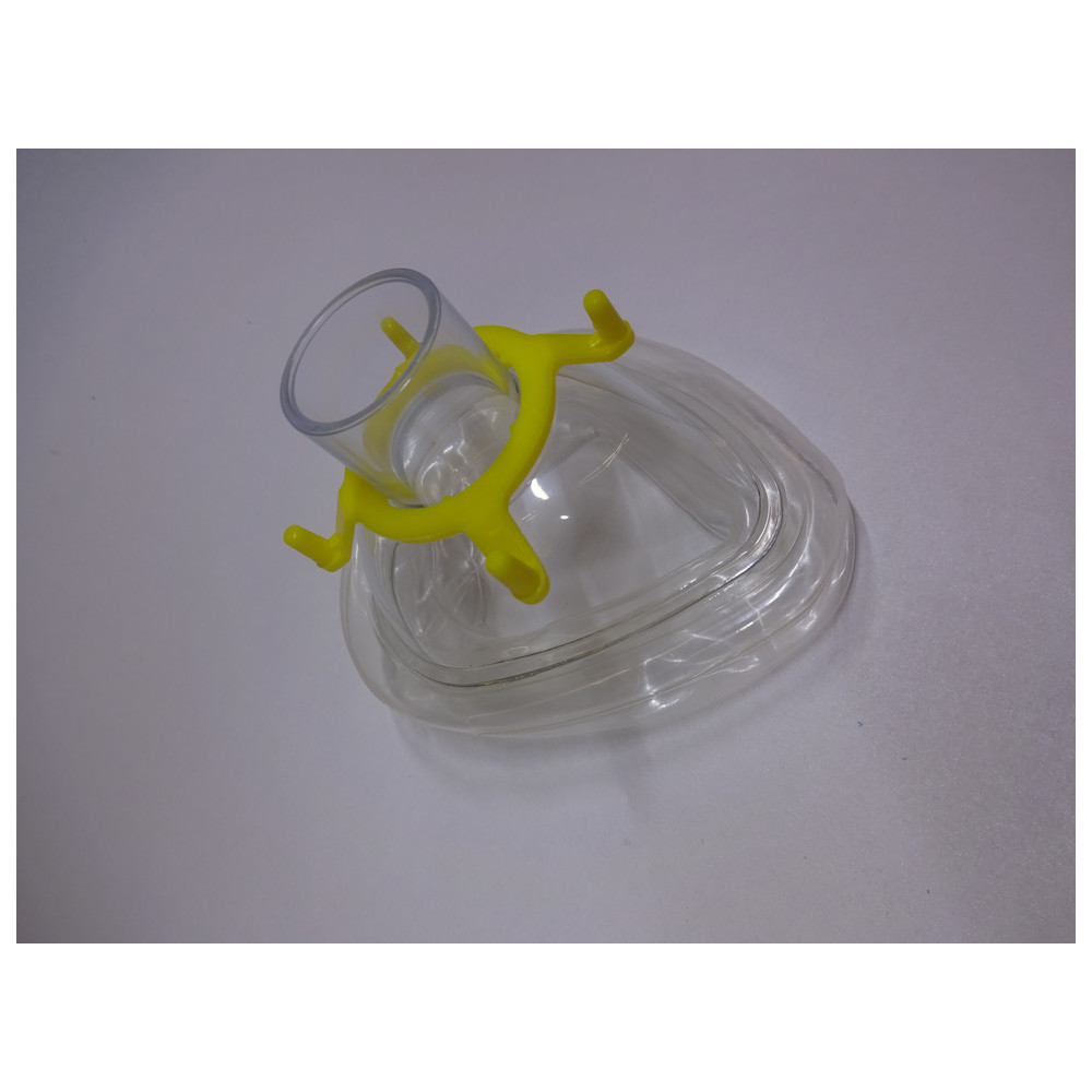 Dönges Luftwulstmaske ohne Ventil, Größe 2, Größe 2, gelb/ transparent