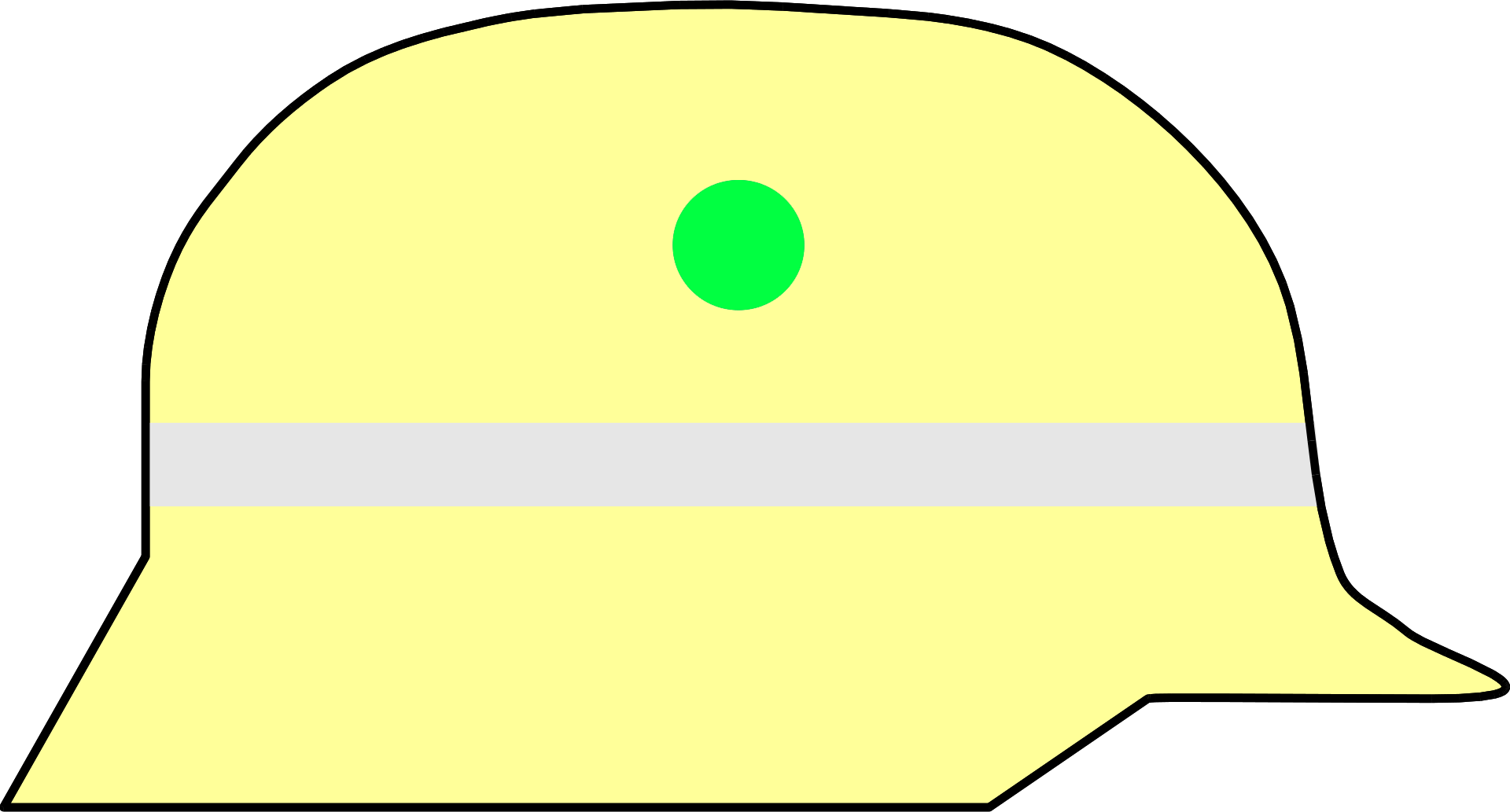 Kennzeichnungspunkte grün CSA Träger - 2 Stück - Helmkennzeichnung