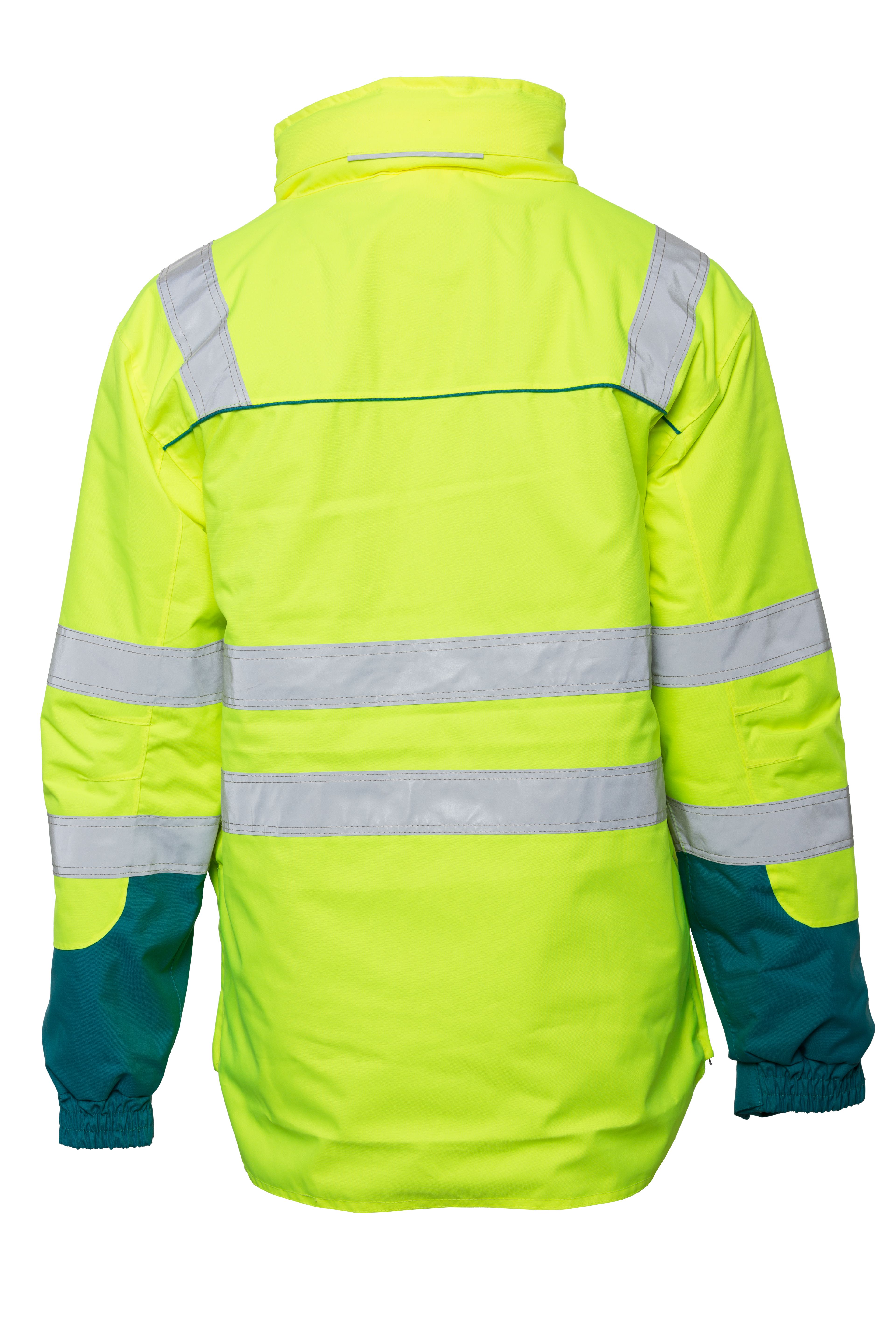 Rescuewear Midi-Parker Dynamic HiVis Klasse 3 Enamelblau / Neon Gelb - L