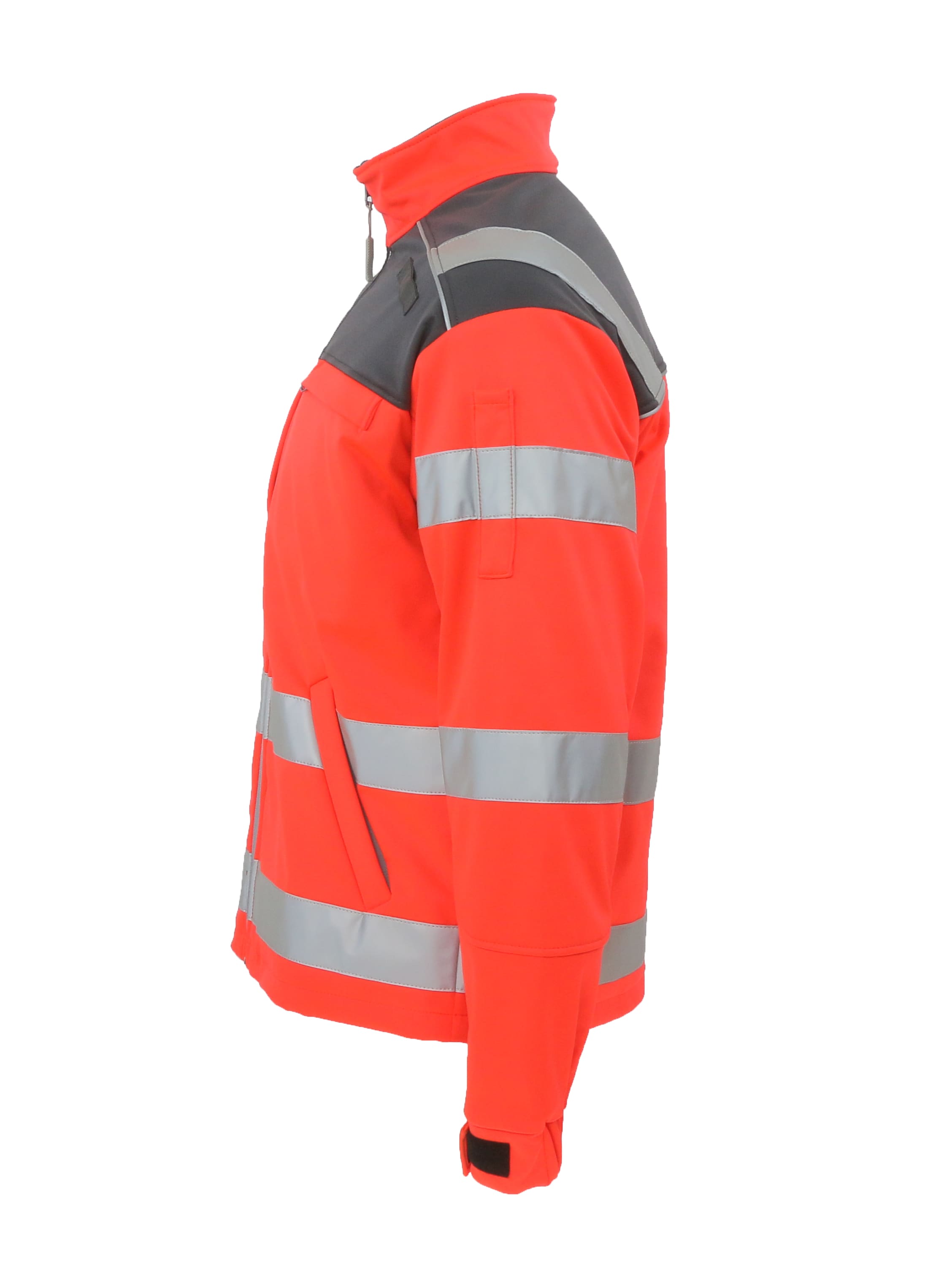 Rescuewear Softshelljacke Dynamic DRK HiVis DRK Neon Rot / Grau (Neu!!) - 4XL
