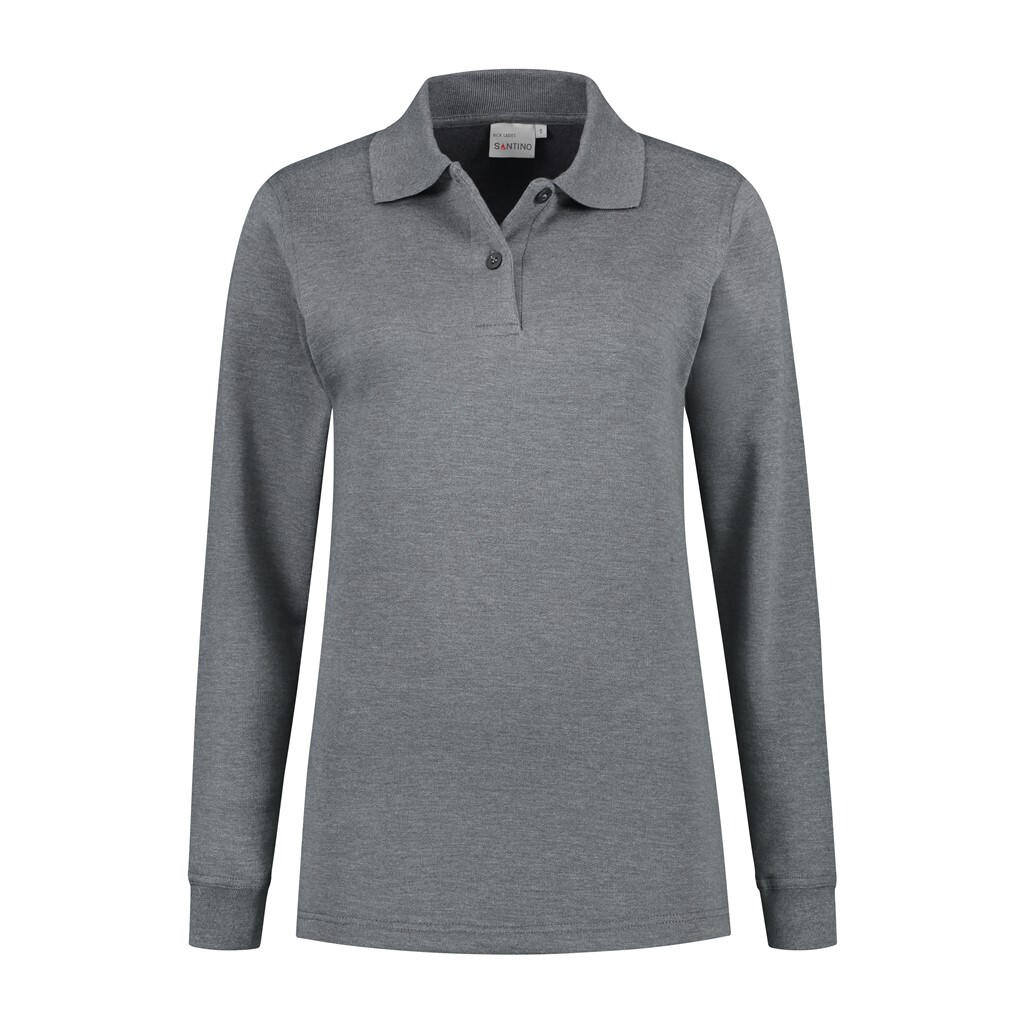 Santino Polosweater Rick Ladies - Dark Grey S - Basic Line