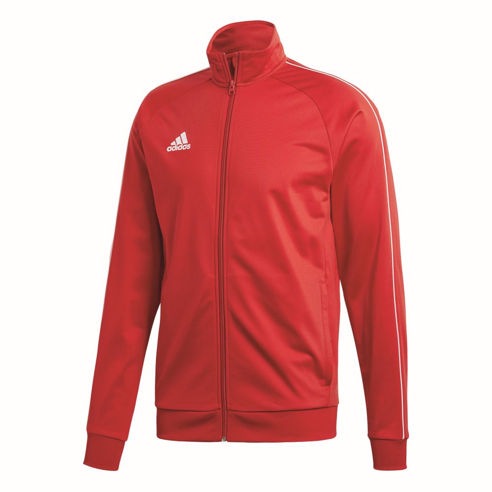 Adidas Trainingsjacke Core 18 rot/weiß. Polyester Amerikanische Größe: M