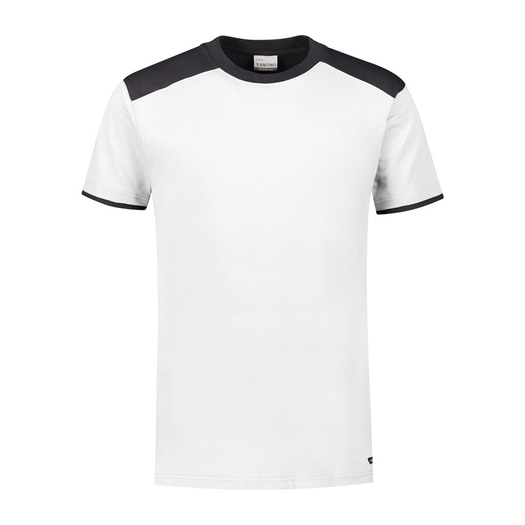 Santino T-shirt Tiesto - White / Graphite XL - 2 Color-Line