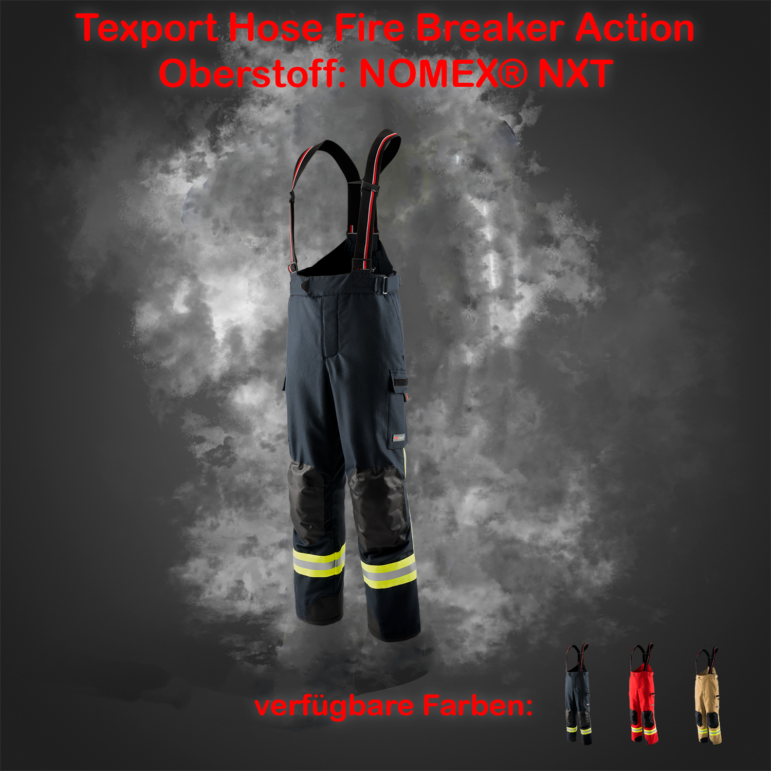 TEXPORT Fire Breaker Action NOVA Hose - dunkelblau - Nomex® NXT - X-Treme® light - Größe: 4XL-1