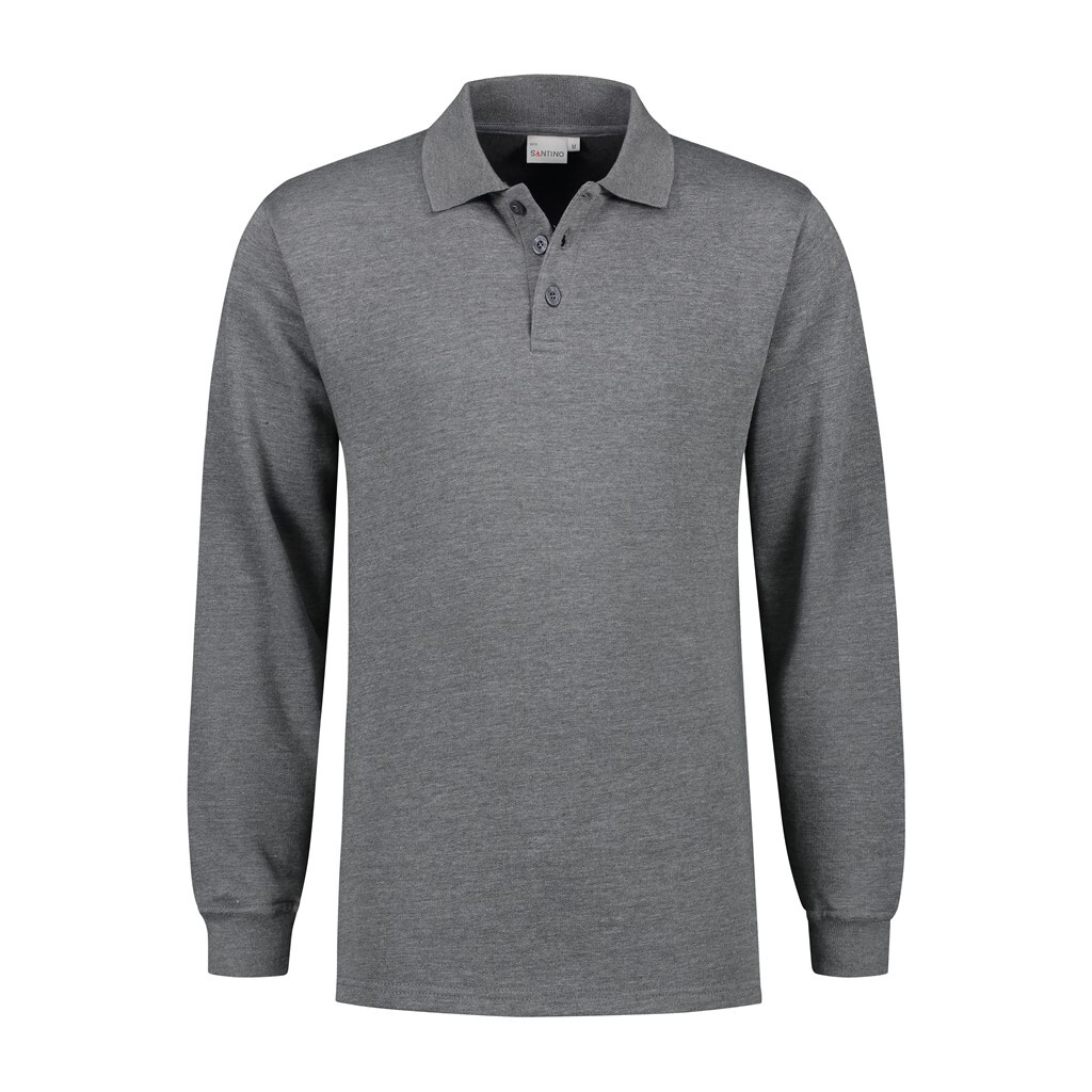 Santino Polosweater Rick - Dark Grey 3XL - Basic Line