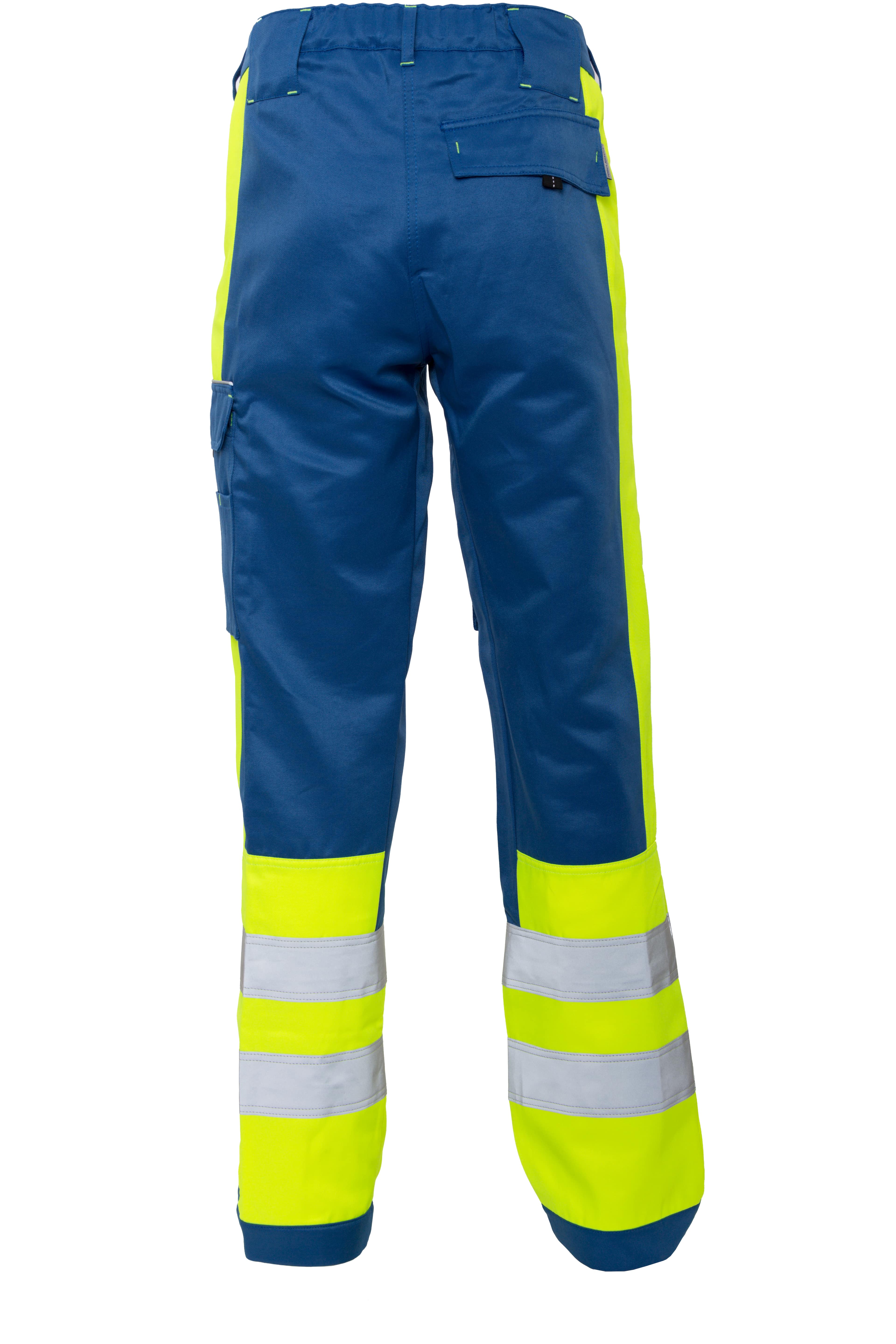 Rescuewear Unisex Hose Dynamic HiVis Klasse 1 Kobaltblau / Neon Gelb - 44