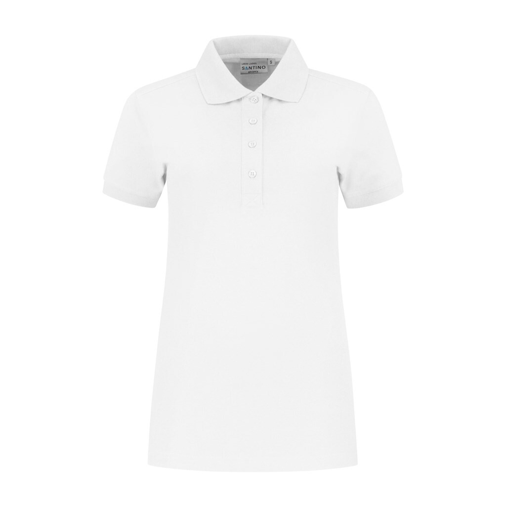 Santino Poloshirt Leeds Ladies - White M - Advance